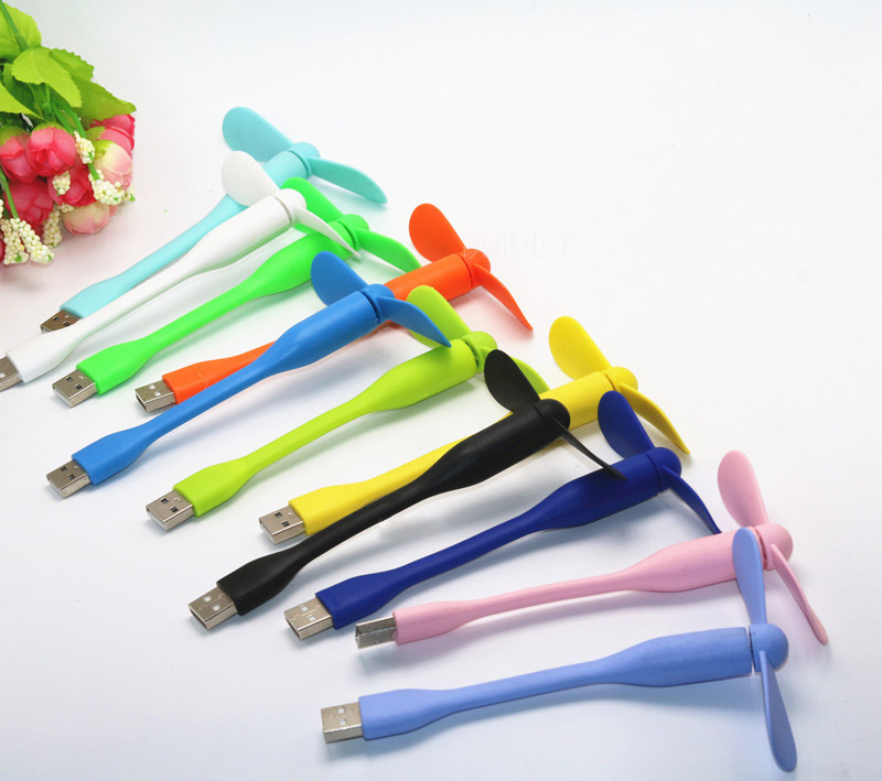 Пользовательский логотип Мини Портативный внешний аккумулятор питание USB вентилятор