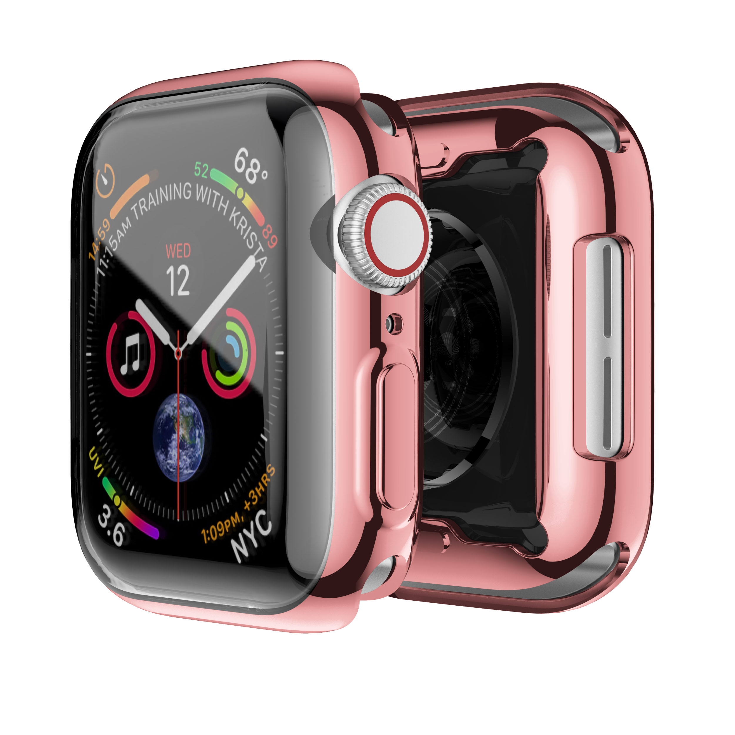 Защитный чехол из ТПУ с гальваническим покрытием для iwatch Series 4