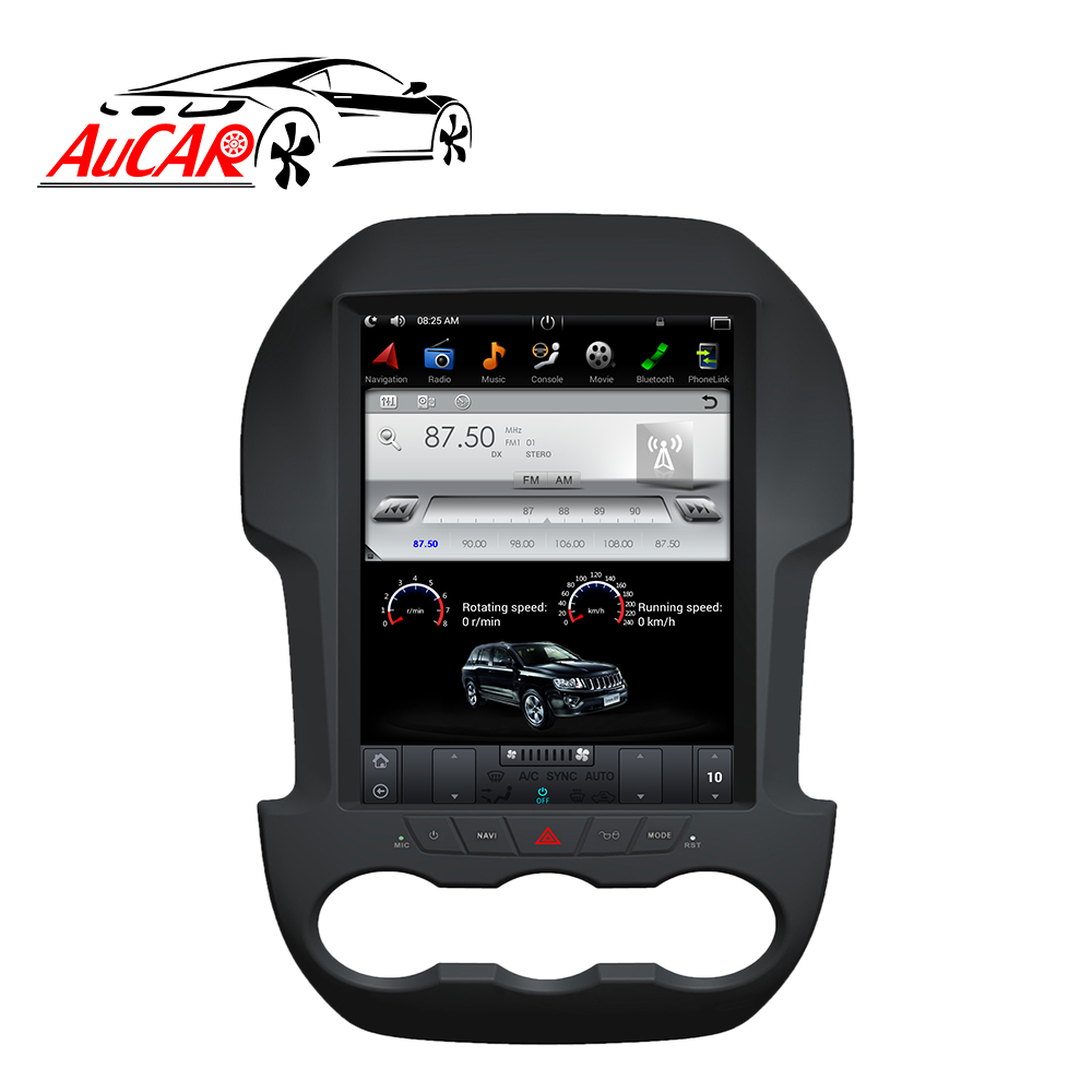 Автомагнитола AuCar PX6 вертикальная, 12,1 дюйма, Android 9, для Ford Ranger F250 2012-15