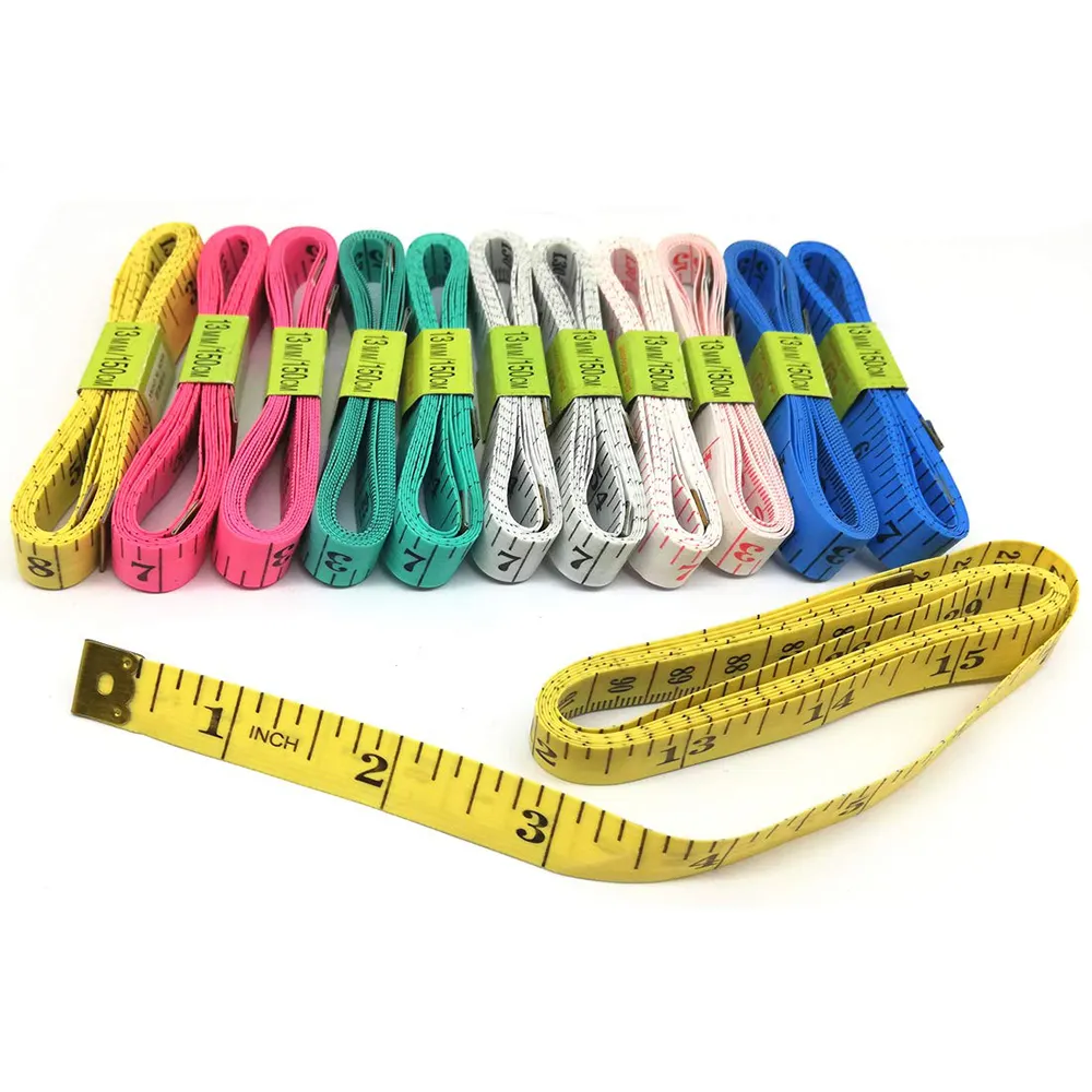 Double Scale 60Inch 150cm Soft Tape Measure Ruler Body Measuring Tape for Sewing Tailor Cloth 6 colors