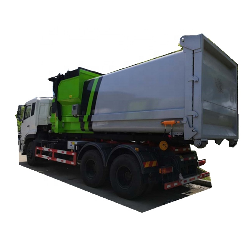 CLW Dongfeng 6x4 10wheeler 20 тонн с боковым подъемом ящики гидравлическая рука Крюк Ролик подъёма мусоровоз