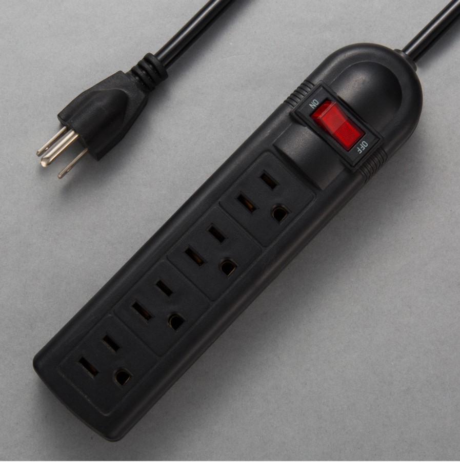 США 4 outlet power strip/США power strip/4 way power strip