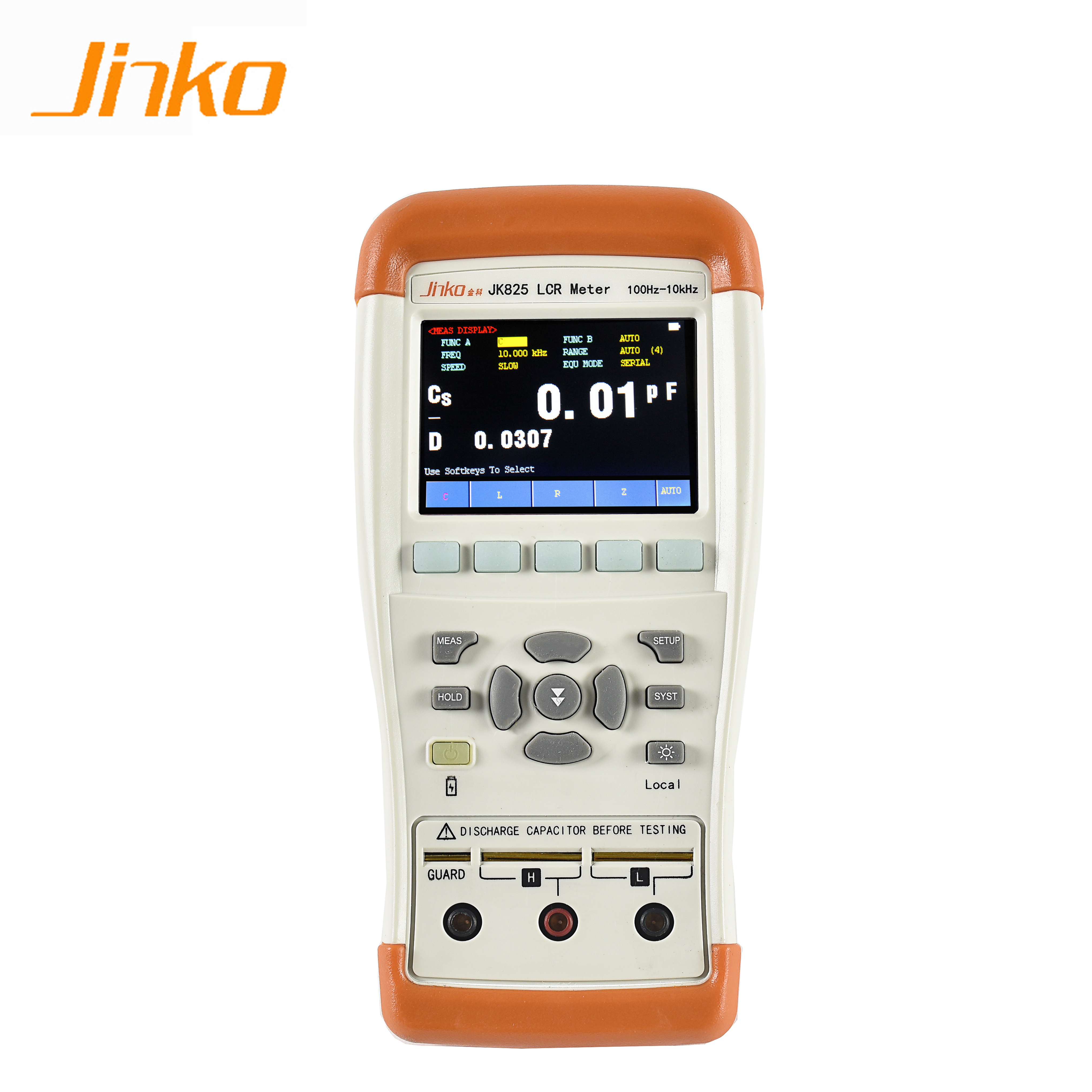 Jinko Ручной LCR метр 100 Гц ~ 10 кГц Цифровой LCR мост метр