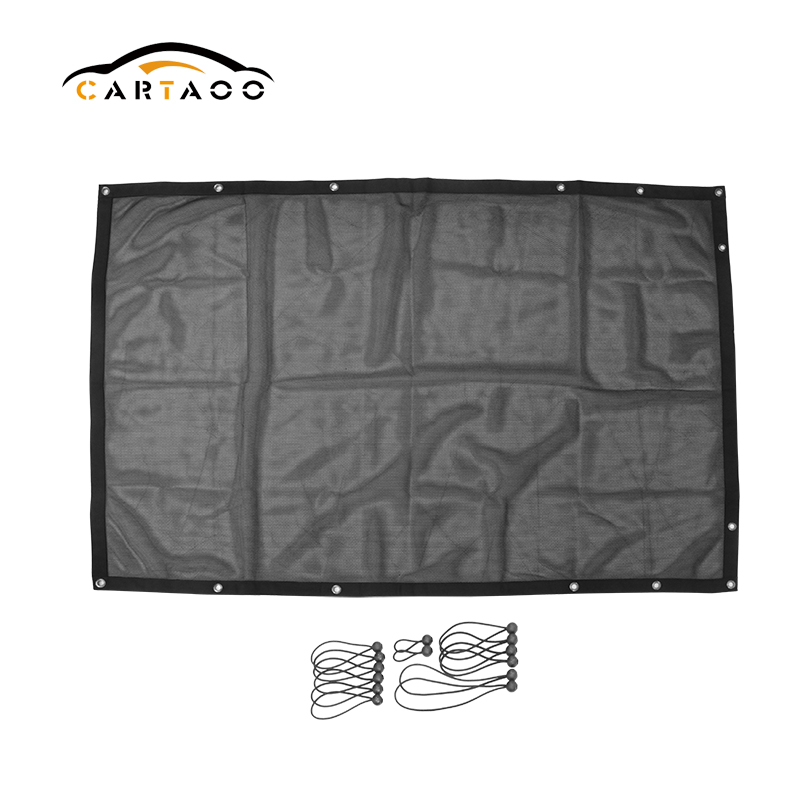 Черная мягкая верхняя Солнцезащитная сетка Cartaoo для Jeep Wrangler JL 18-19