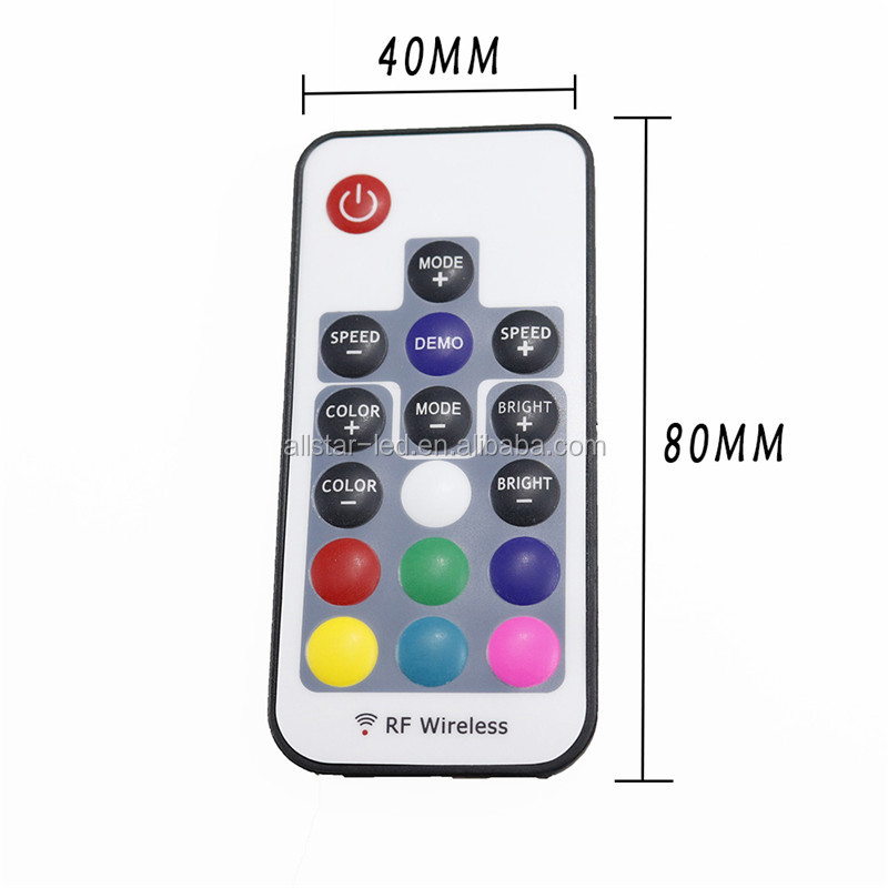 Мини светодиодный RGB контроллер USB RF 17 пульта дистанционного управления беспроводной контроллер DC 5V 12V для 5050 3528 Светодиодные полосы света дома ТВ украшения стены