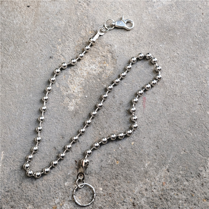 Wholesale Hiphop 89cm Metal Beaded Chain Wallet Belt Chain Rock Punk Trousers Jean Pant Chain