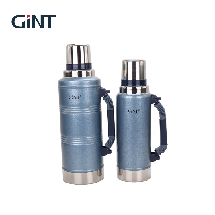 Вакуумная колба GINT 2021 1.25L из нержавеющей стали для кемпинга, двойная стена с крышкой для улицы