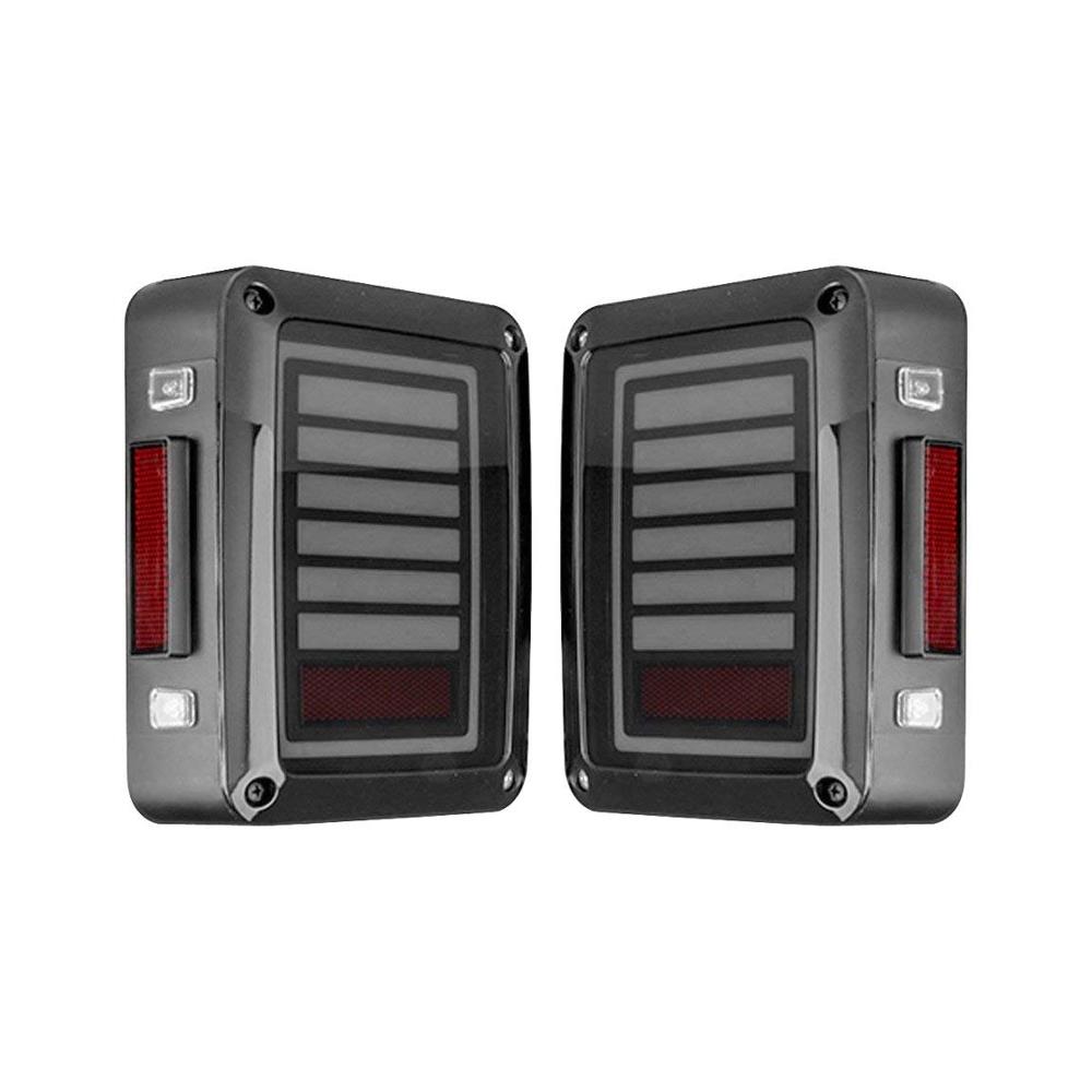 Morsun 12V сигнал поворота Стоп-сигнал светодиодный задний фонарь для jeep JK дымчатые линзы задние фонари с DRL сигнал поворота Стоп-сигнал