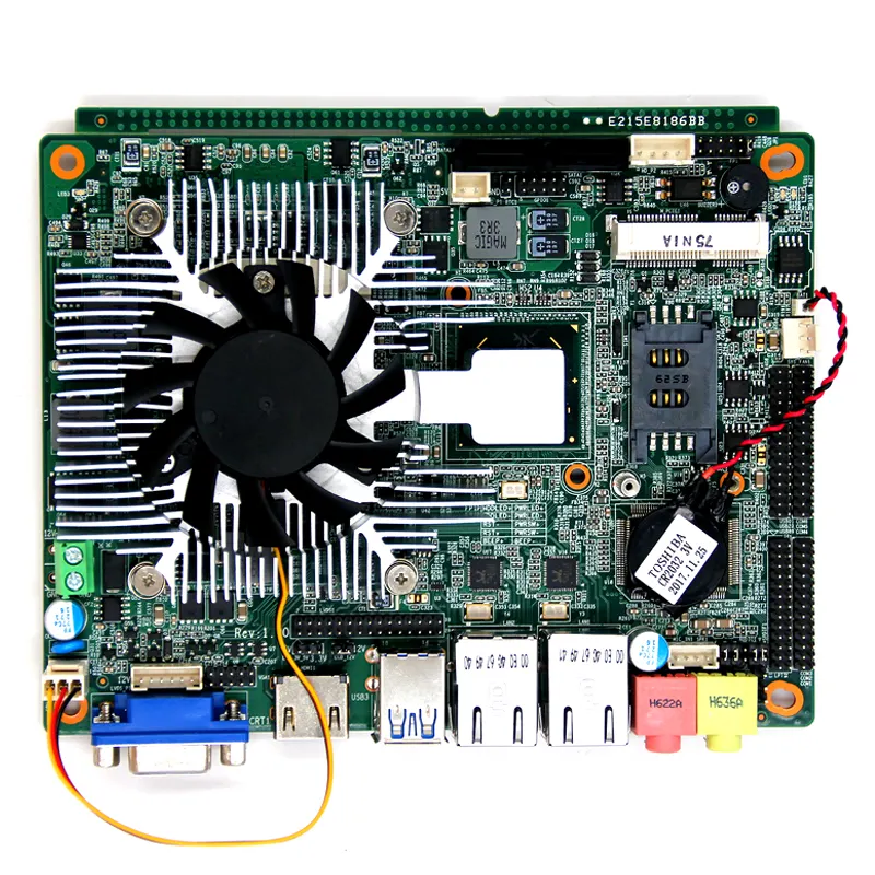 Intel QM67/HM67 chipset motherboard with processor I5-2410M, 2*ATAII, 6* COM, support Synchronous or asynchronous display