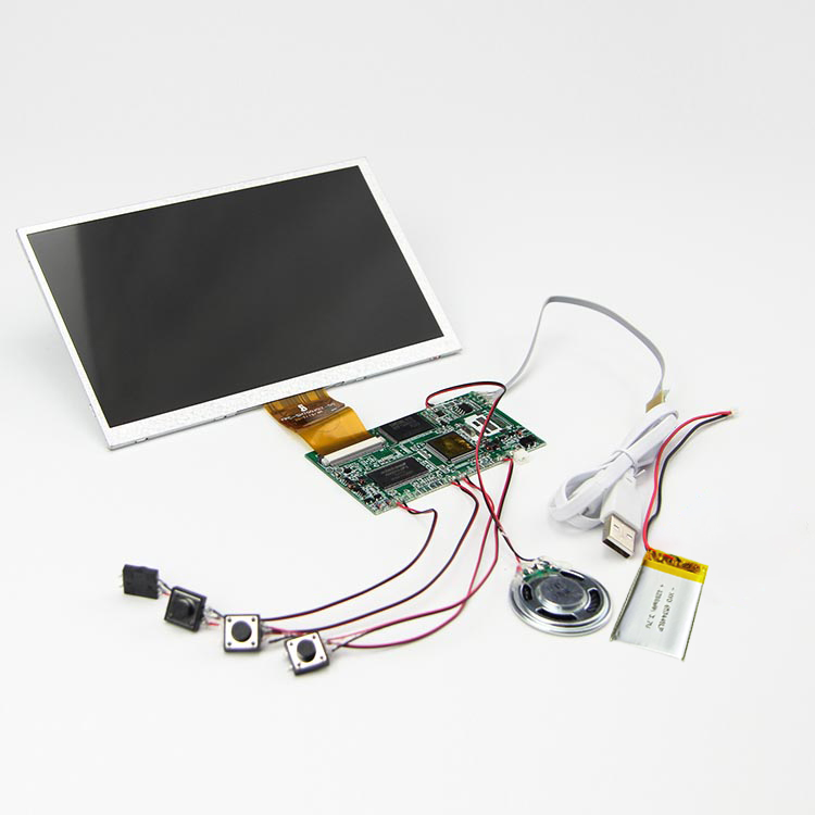 Дешевая цена 5 дюймов IPS TFT прозрачный ЖК-модуль поздравительная открытка звук для видео брошюры