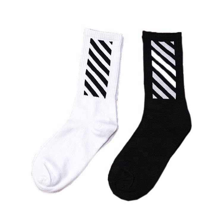 Пользовательские вязать дизайн логотип Экипаж sox производитель носки унисекс черная полоса дизайн подростков трубки носки