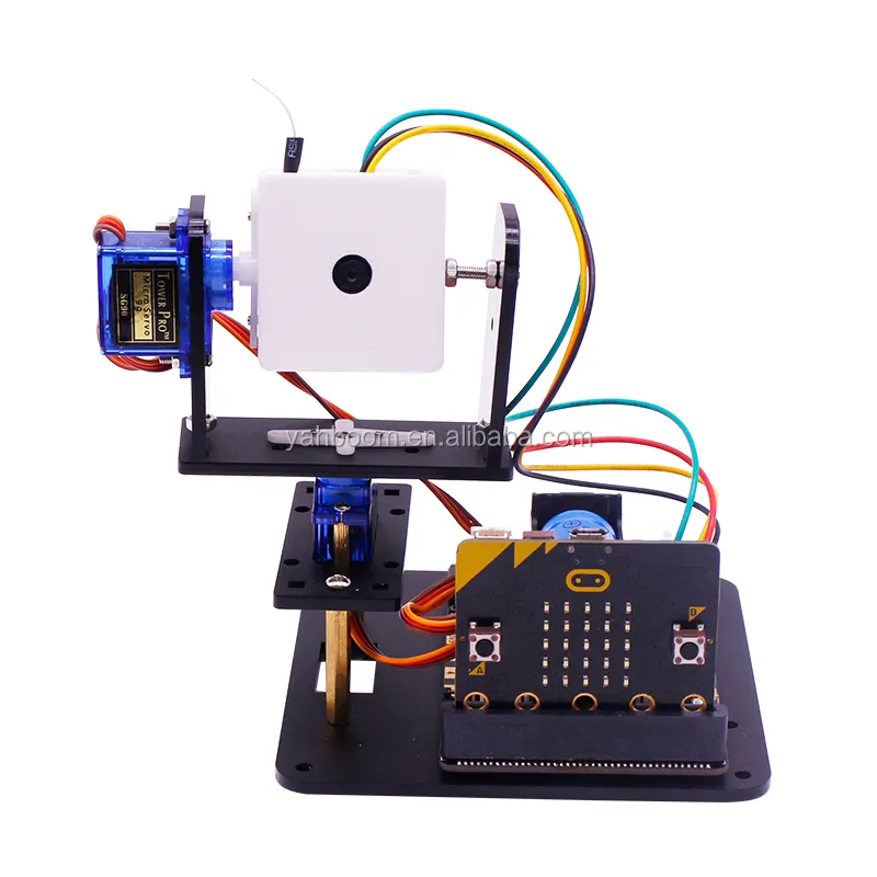 Yahboom Micro:bit DIY Visual WiFi Camera Platform electronic educational kits For Kid coding