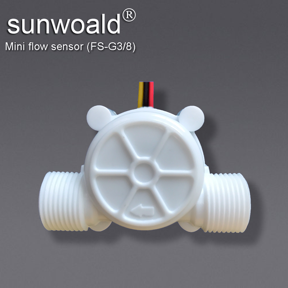 Миниатюрный счетчик расхода воды Sunwoald G3/8 дюймов, датчик обнаружения воды