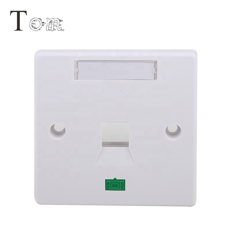 TOM MB-08-01 Cat6 RJ45/RJ11 3m тип лицевой панели 3m keystone Лицевая панель сети Лицевая панель
