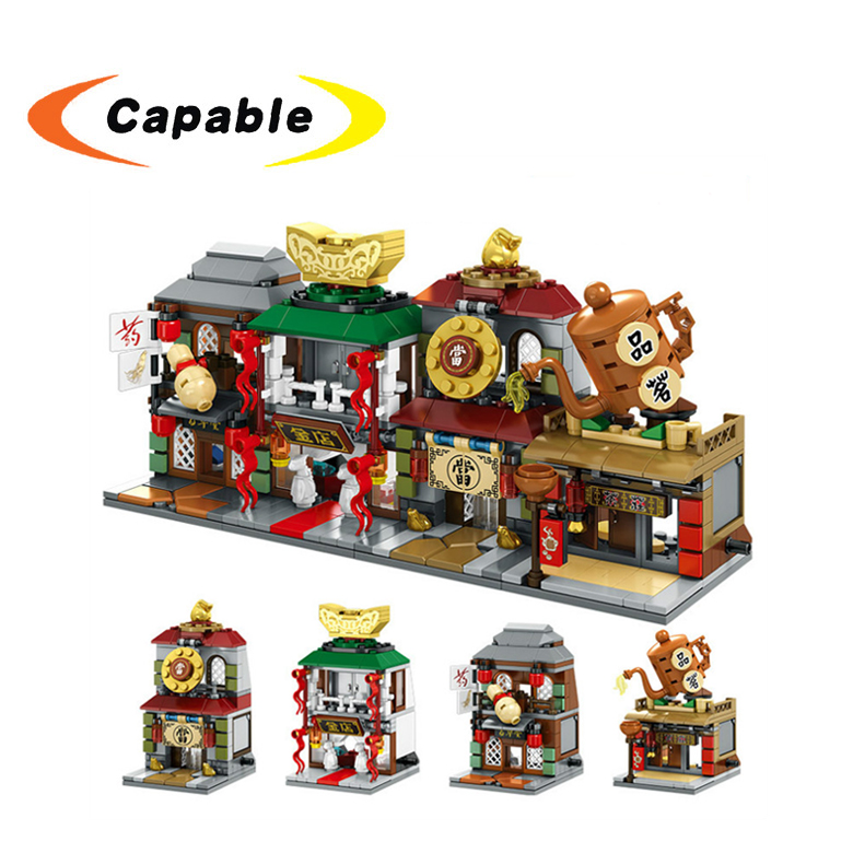 Sembo блоки игрушки для детей Совместимые legoings 3D Модели Строительные наборы блоки мини уличный вид развивающие игрушки хобби