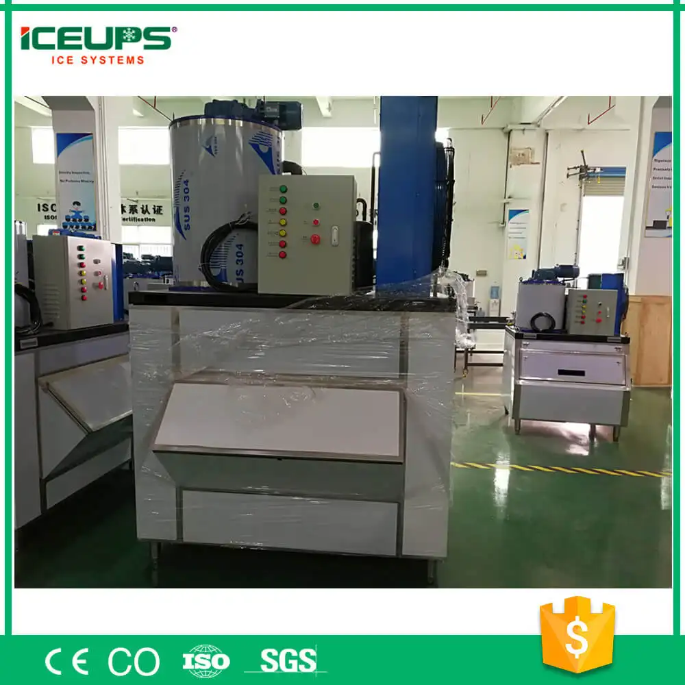 Commercial flake ice making machine KNS-1T ice maker for sale