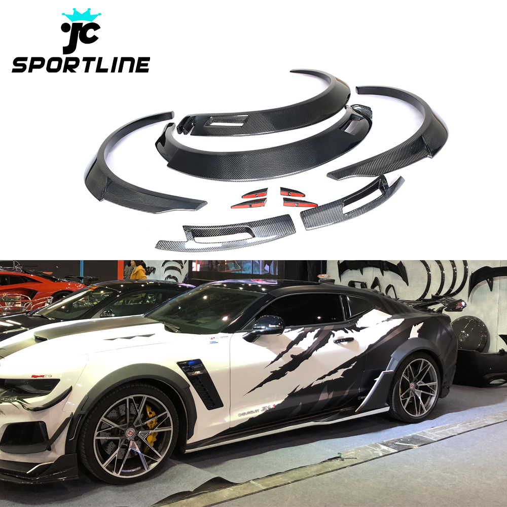 Колёсные арки ZL1 из углеродного волокна, колёсные расширители крыла для Chevy Camaro ZL1 SS RS Coupe 2-Door 2016-2019