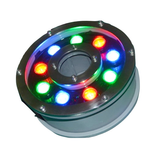 High Brightness 24V DC IP68 led underwater light 96W RGBW 4IN1 LED Fountain ring Lights