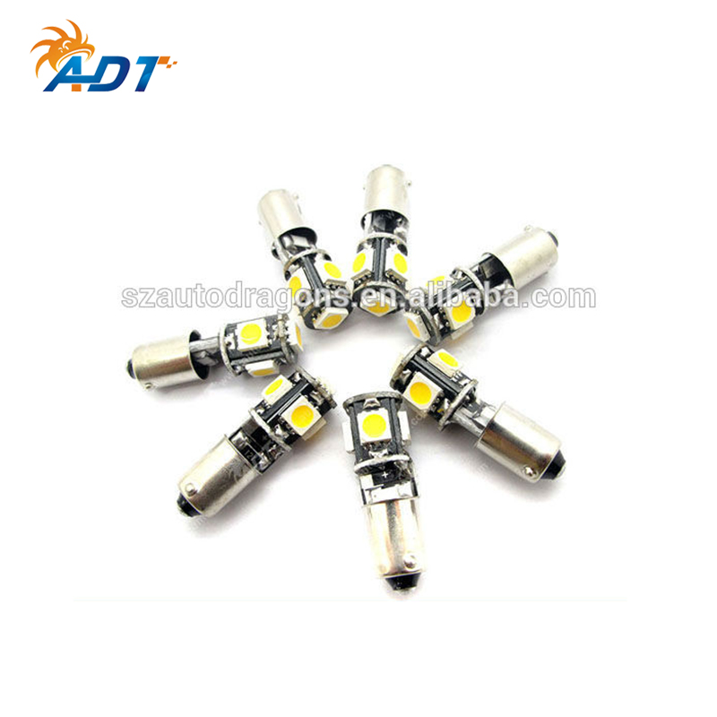 Светодиодная лампа Canbus BA9S-5SMD-5050 chip, Высококачественная автомобильная светодиодная лампа для внутреннего освещения