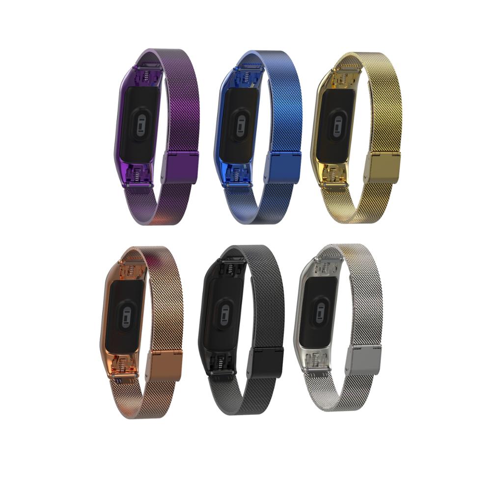 Mi Band 3 ремешок из металла безвинтовое Нержавеющая Сталь Для Сяо Mi Band Браслет Mi Band 3 напульсники Pulseira Mi band3
