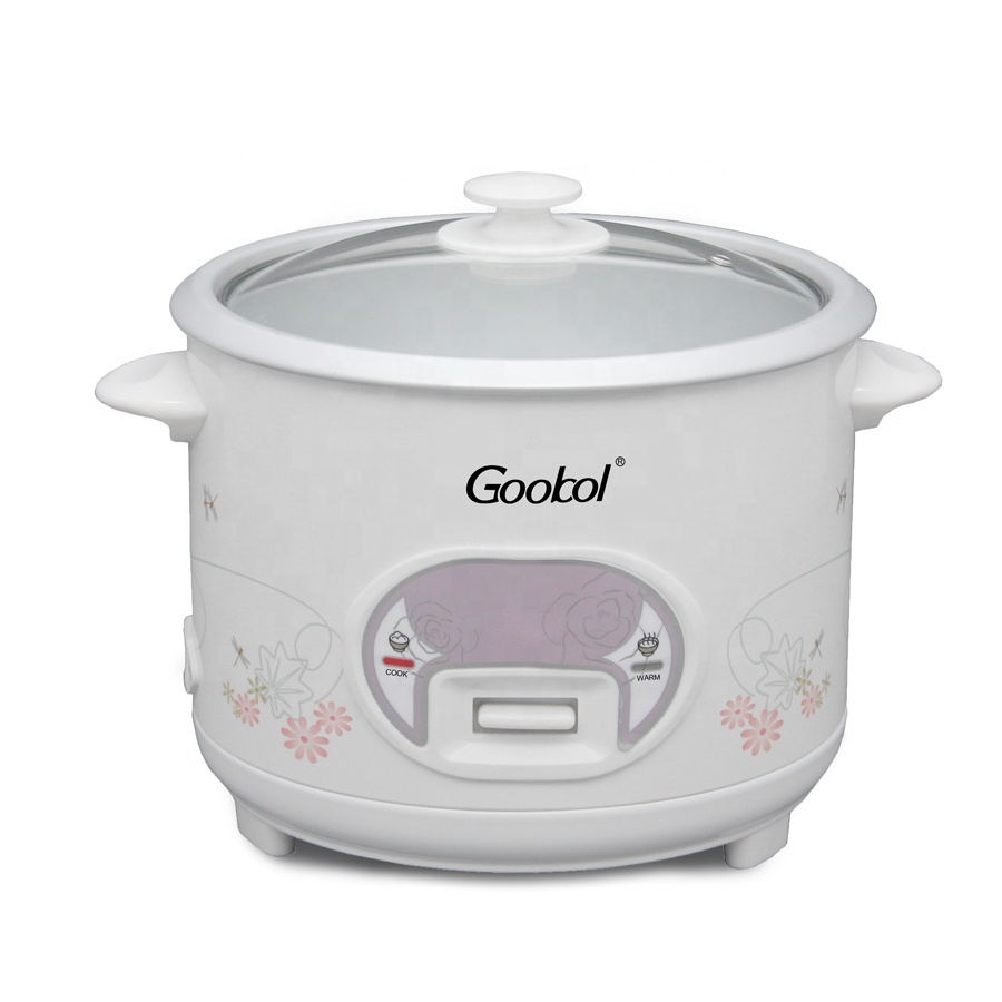 Deluxe Rice Cooker Flower Printing Nonstick Coating Pot 1.0L 1.5L 1.8L