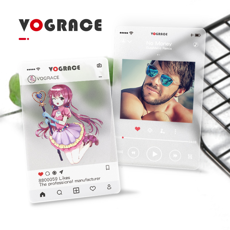 Vograce дешевые Китай графическая карта матовая лицо ПВХ пластик прозрачный Визитная карточка печать