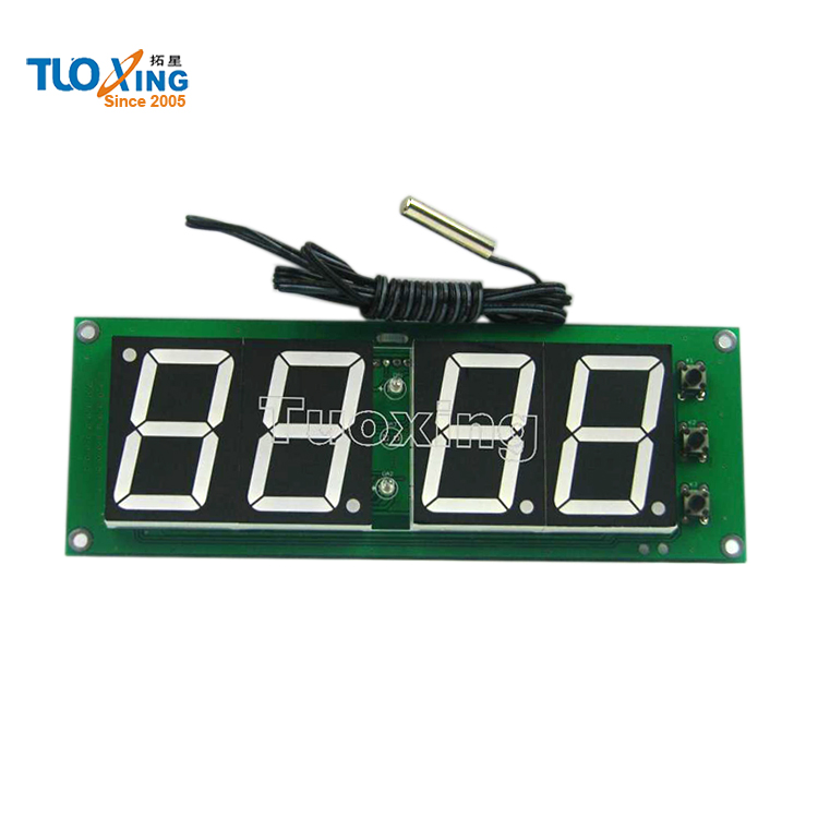 1.5 дюймов красный светодиод цифровые часы pcb модуль