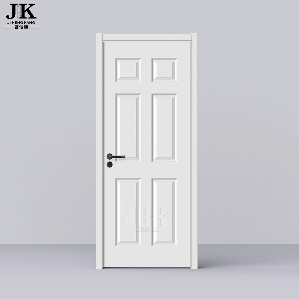 JHK-006 6 панель белая грунтовка деревянная MDF межкомнатные двери лист
