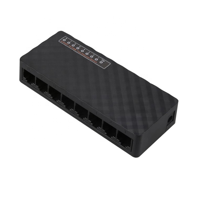 DIEWU Fast Ethernet 8 портов 10/100 Мбит сетевой коммутатор SOHO для видеонаблюдения IP камера