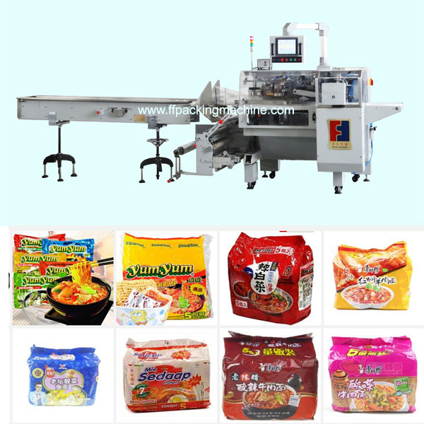 Automatic 5 pcs instant noodles packing machine from Qingdao Packing machinery factory
