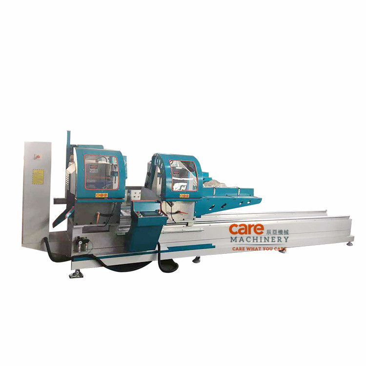 LJZ2-CNC-500X4200 двойной головкой точности алюминиевой рамы для окон и дверей из ПВХ пила с цифровым управлением