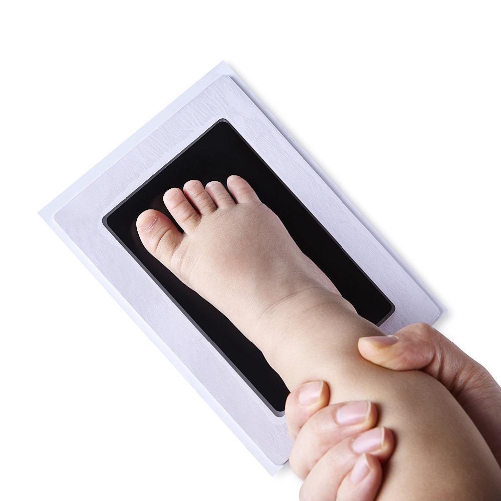No-Mess Inkpad newborn Baby Footprint & Handprint clean touch Ink Pad and inkless footprint handprint kits