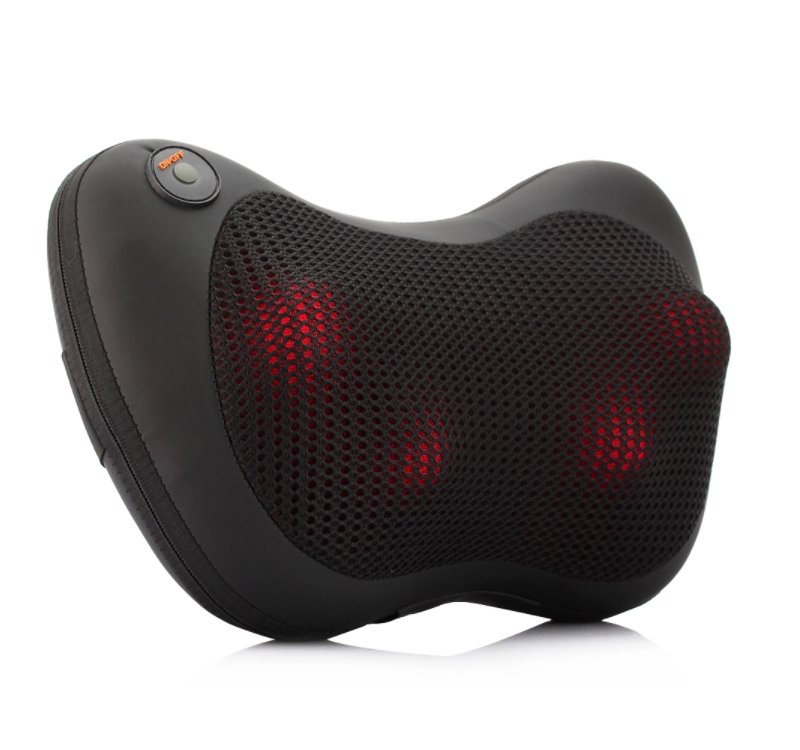 Multi-function full body head back vibrating shiatsu neck massage pillow