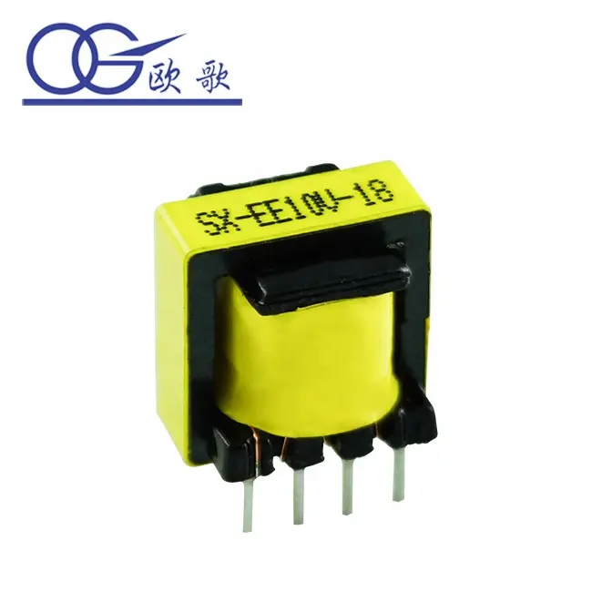 China Manufacture Ee10 110v Ac To 12v Ac Transformer Vertical 4+4pin