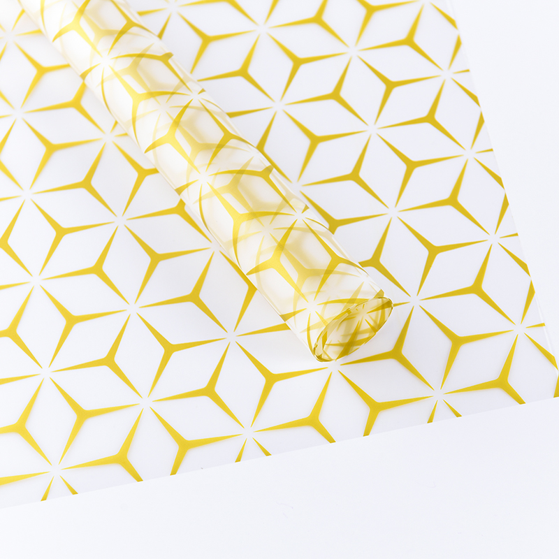 Shinewrap Оптовая напечатан логотип пластик букет флорист оберточная бумага