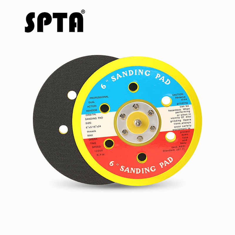 STPA 6 дюйм(ов) PU крюк и петля Backer подложки Pad с 6 отверстие для воздуха Sander двойного действия автомобиль полировщик