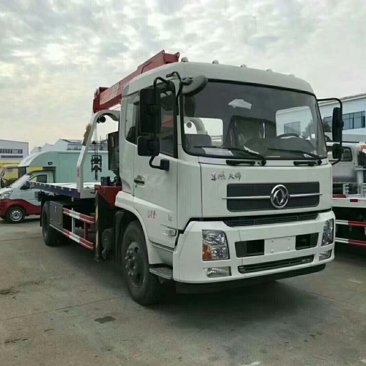 DONGFENG 170hp 4*2 5ton эвакуатор буксировочный грузовик с краном 6 тонн