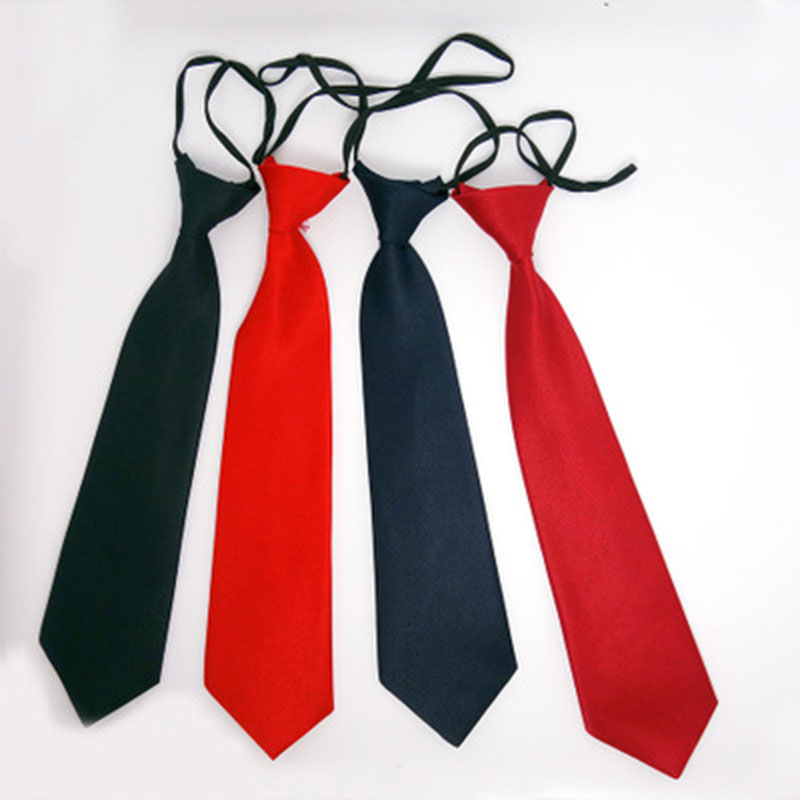 Wholesale Cheap Blank Solid Color Polyester Necktie For Children