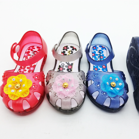Girls princess Shoes 2019 New Summer Style Jelly Shoe Girl Non-slip Kids Beach Sandal Toddler