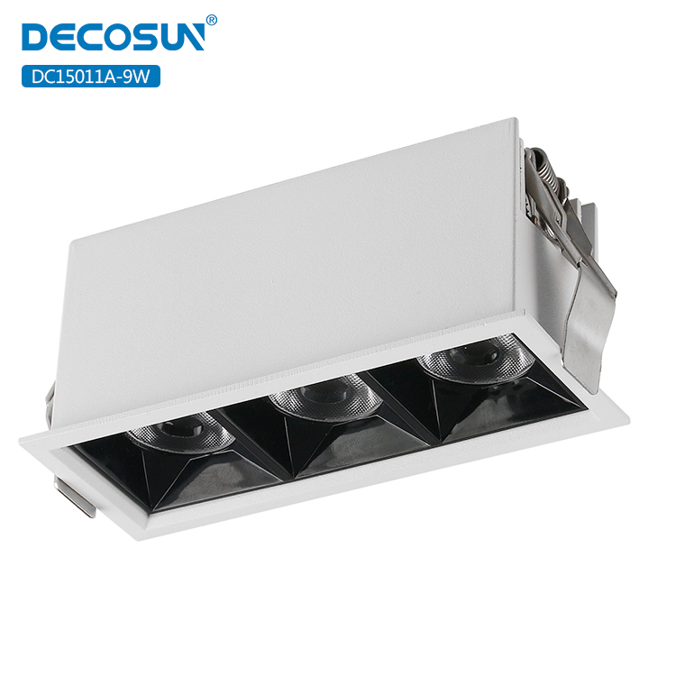 Встроенная алюминиевая дуга освещения размер резки l120 w43mm 630lm led cob Линейный свет 9w