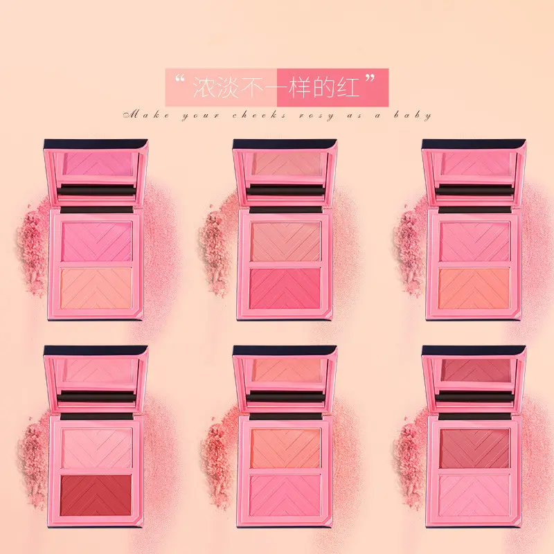 2023 Long-lasting color development blush private label blush makeup for girl women