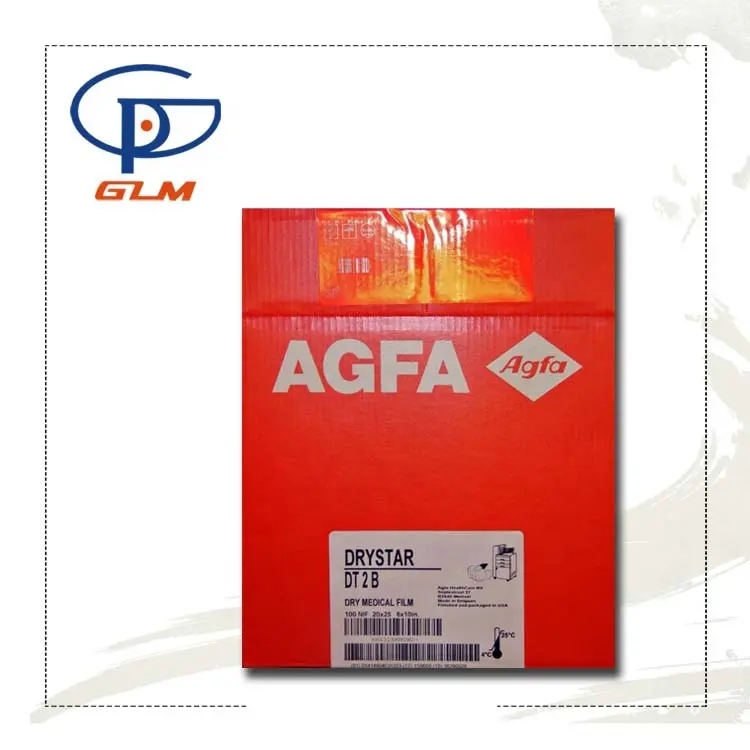 AGFA DT2B Agfa DT2 B 8x10inch 100 Sheets Class I Medical X Ray Film work with AGFA Imager Drystar 5300 Drystar 5500