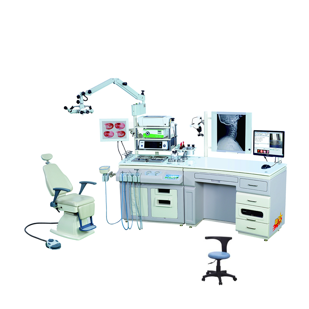 Luxury medical equipment ent units treatment workstation Used for doctor's diagnosis ent treatment unit