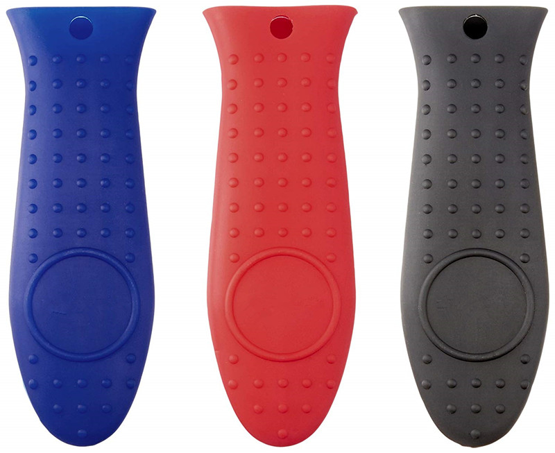Red Heat Protecting Silicone Pot Hot Handle Cover/Holder For Iron Skillets