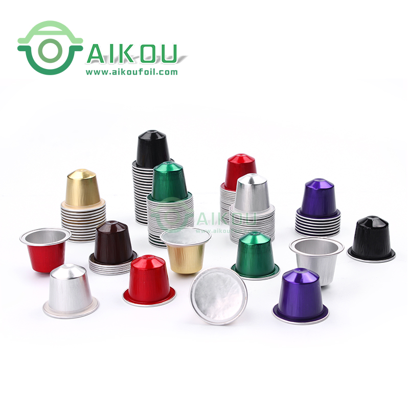 Одноразовые капсульные капсулы, капсулы для кофе nespresso из алюминиевой фольги, капсулы для кофе nespresso с крышкой