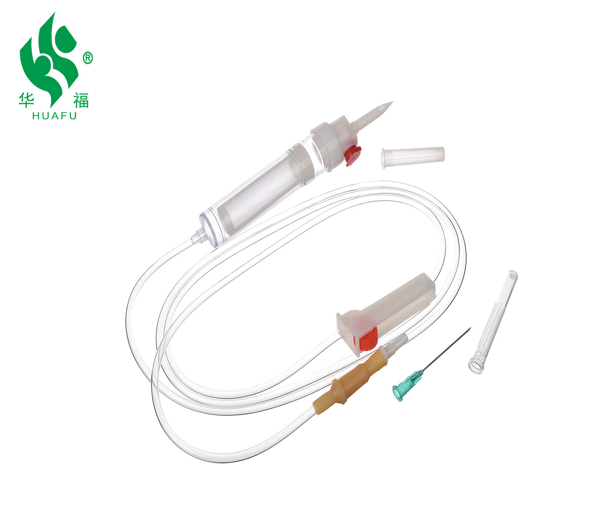 Hospital Consumables Disposable sterilized blood transfusion set with 18G Needles
