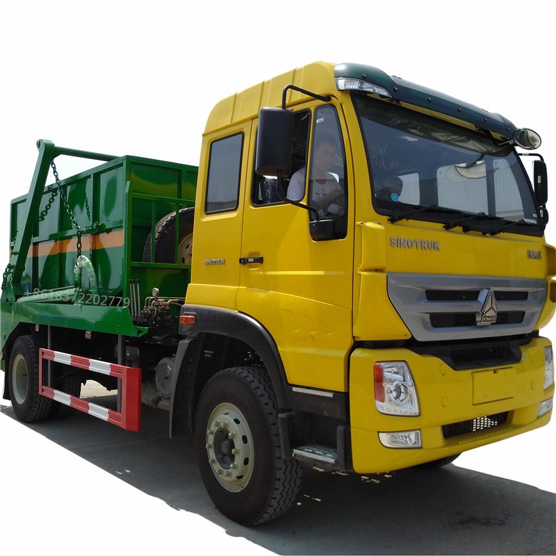 SINOTRUK HOWO 4x2 правый руль 10cbm отказаться контейнер кулисой мусоровоз