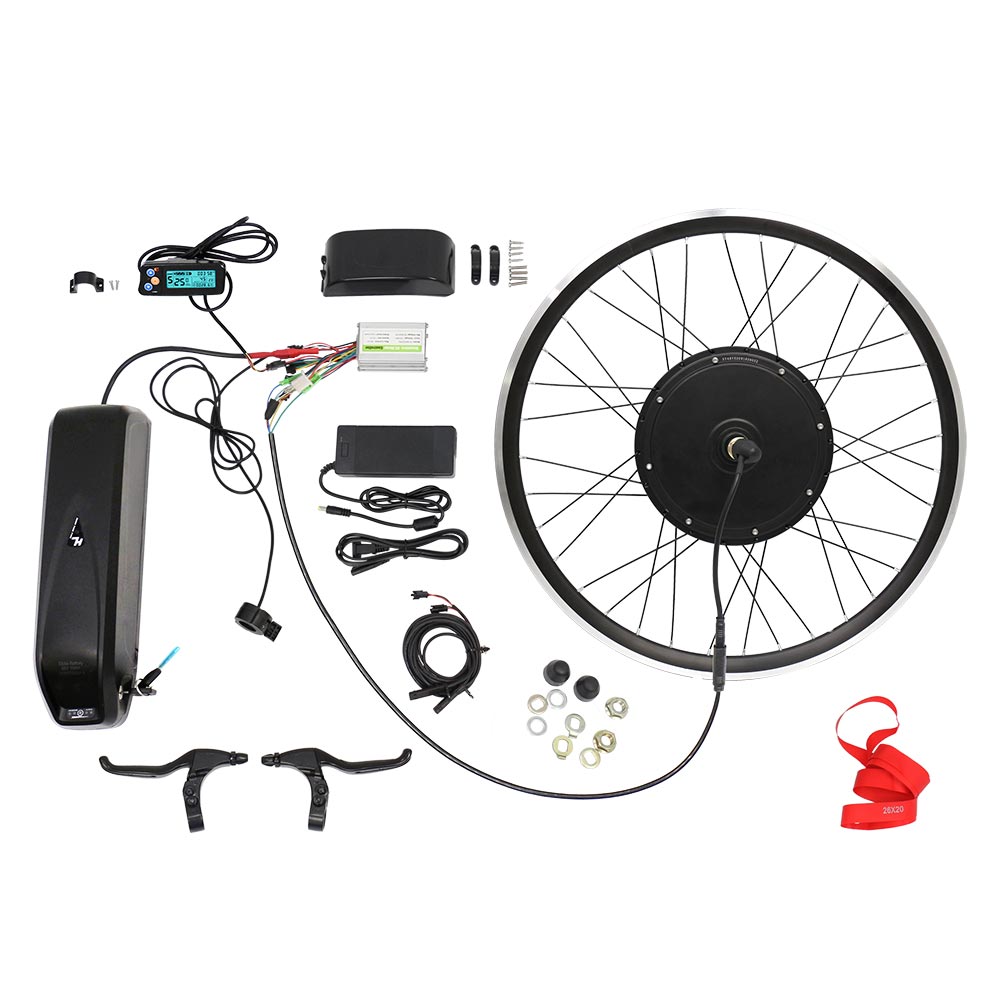 48V 1000W 26 "мотор для ведущего колеса электрического велосипеда комплект, фара для электровелосипеда в Велоспорт концентратор преобразования
