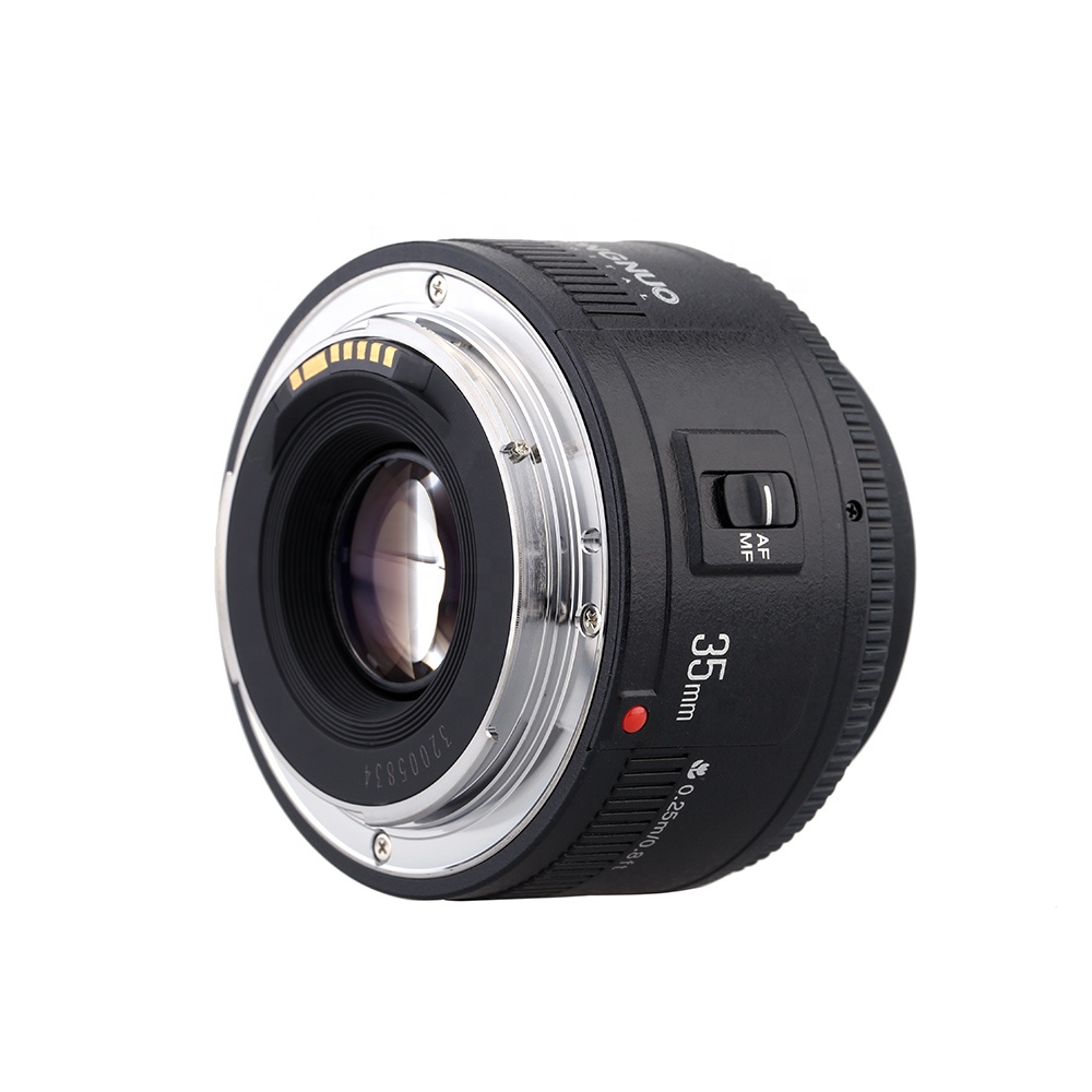 Объектив Yongnuo 35 мм YN35mm F2.0, широкоугольный объектив с фиксированным/основным автофокусом для Canon 600d 60d 5DII 5D 500D 400D 650D 600D 450D