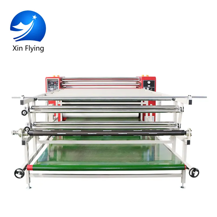 Oil Heating Large Format Roll To Roll Calander Rotary Heat Transfer Press Machine Sublimation